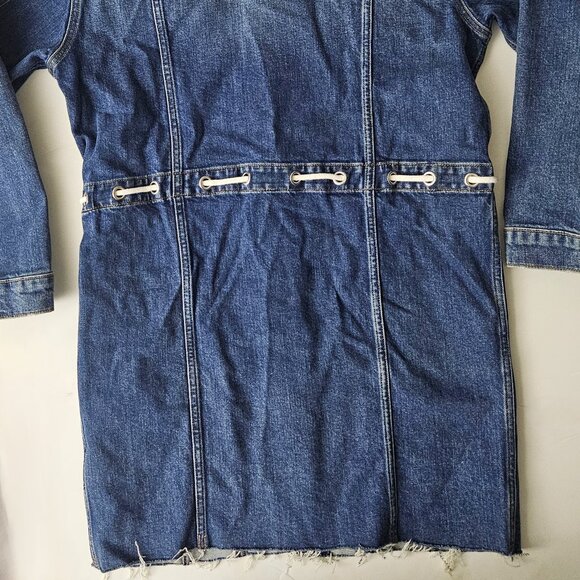 Hudson Denim Drawstring Dress - Size XS - Picture 4 of 6
